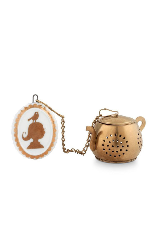 TEA INFUSER-MEDALLION ROYAL WHITE