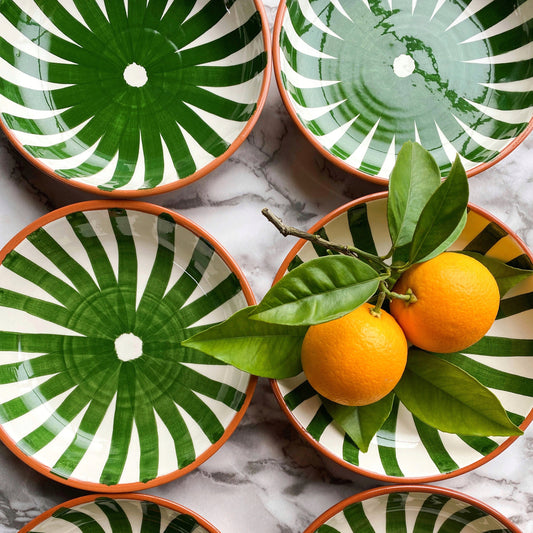 BOWL-RAY LARGE BOWL-DARK GREEN