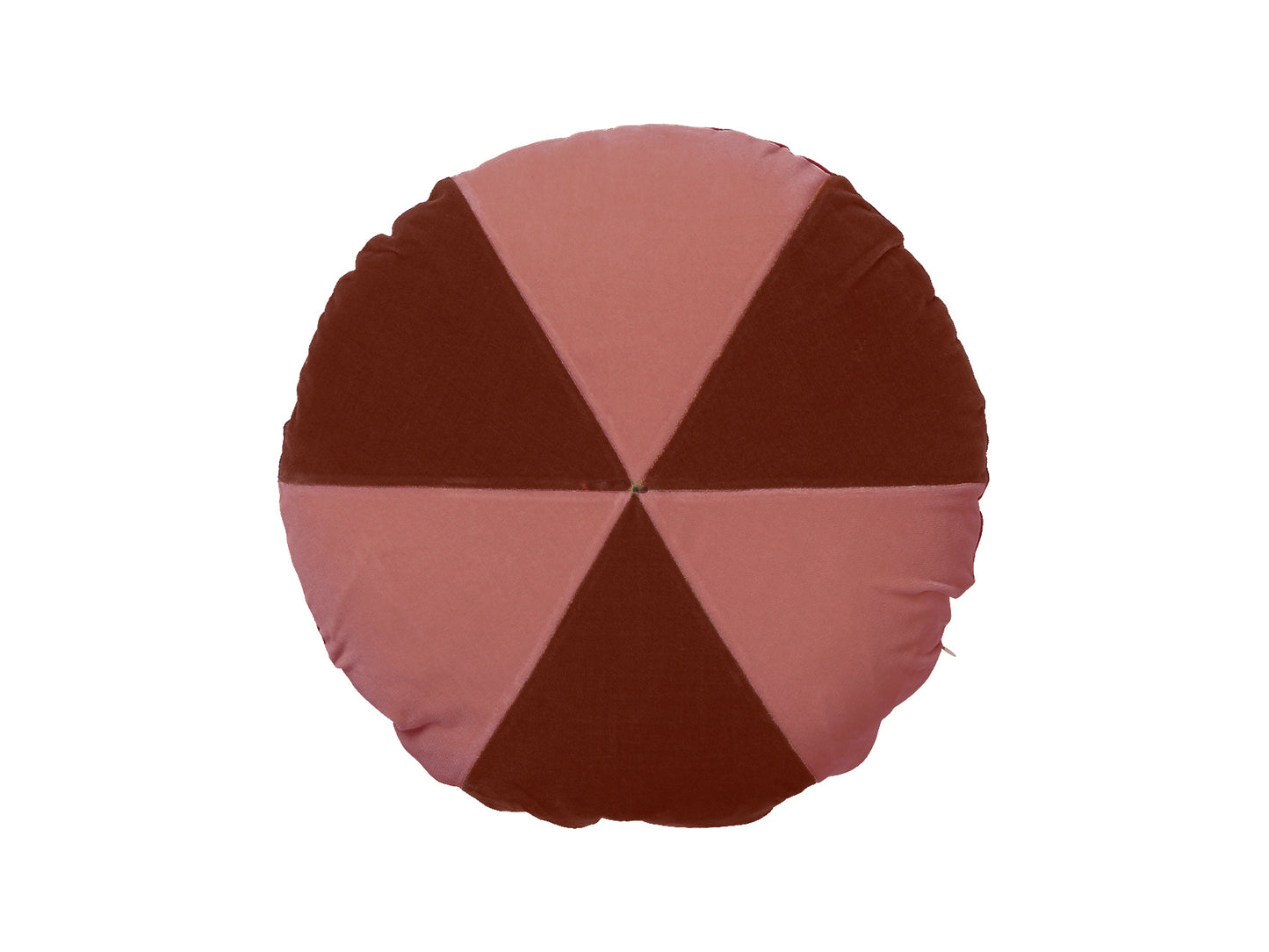 CUSHION-CAKE 45 ROUND VELVET-WINE/BLUSH