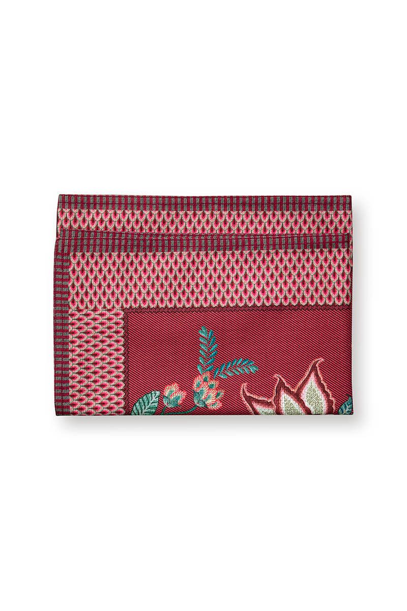 TABLE RUNNER-FLOWER FESTIVAL-DARK PINK