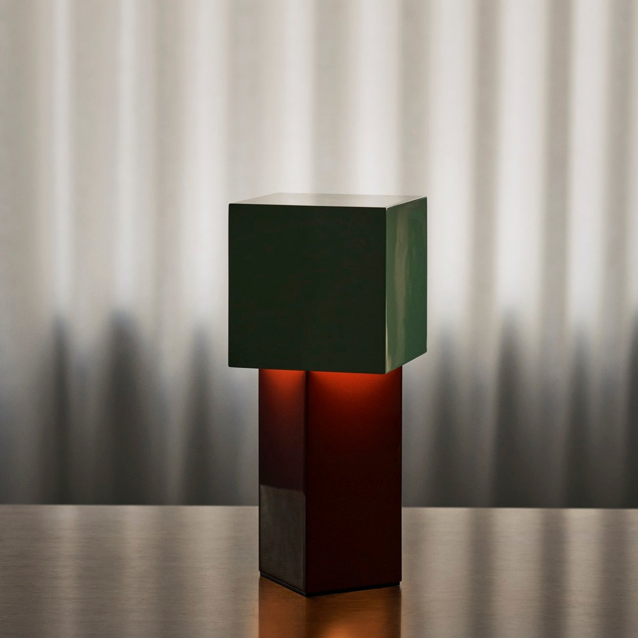 TABLE LAMP-PIVOT PORTABLE LAMP ATD7-RUSTY MINT