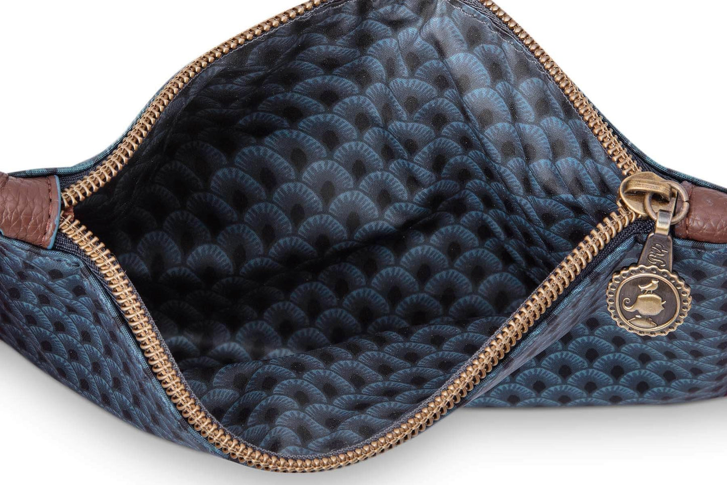 COSMETIC POUCH-FLAT SMALL SUKI/KYOTO-FESTIVAL BLUE