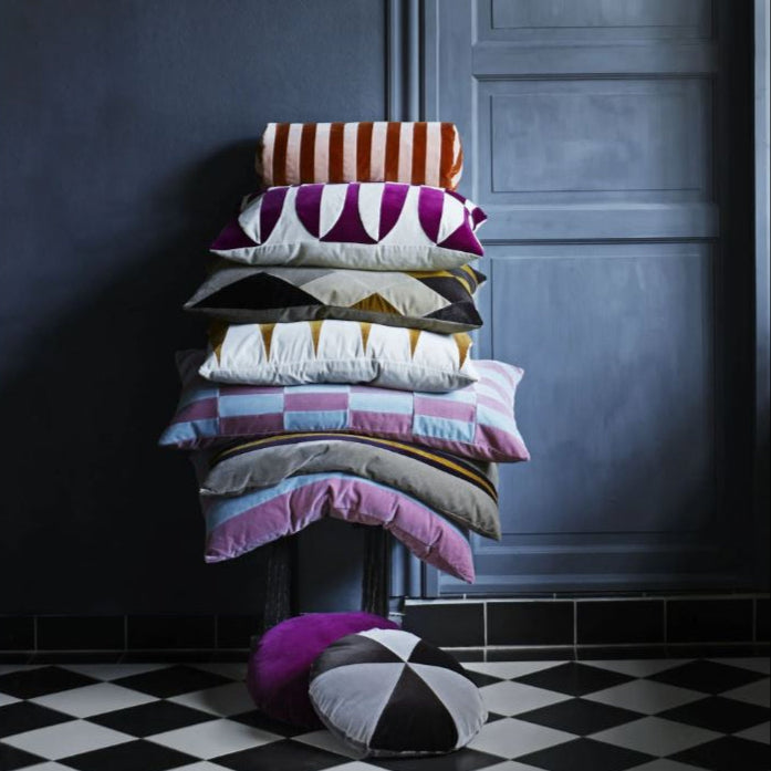 CUSHION-PAULA 40X60CM VELVET-CARAMEL/PLASTER