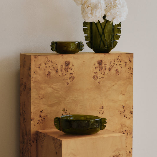 BOWL-ALAS LARGE BOWL-MOSS GREEN