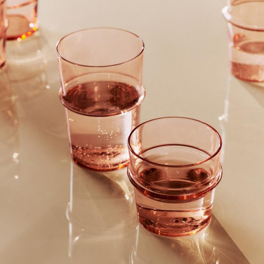 GLASSES-BOYA TALL-BLUSH-SET OF 2