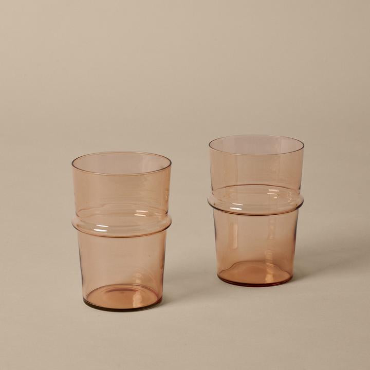 GLASSES-BOYA TALL-BLUSH-SET OF 2