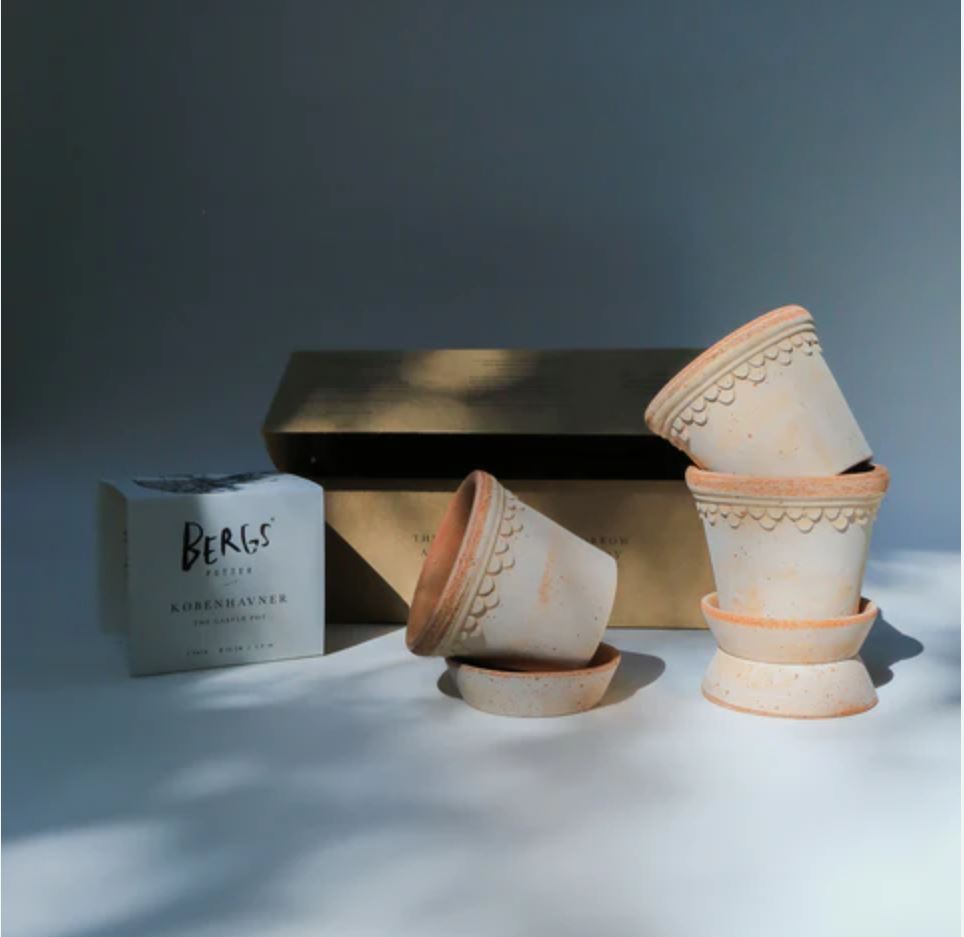 PLANT POT-COPENHAGEN ROSA POTS & SAUCERS-SET OF 3-DIAM.10 CM