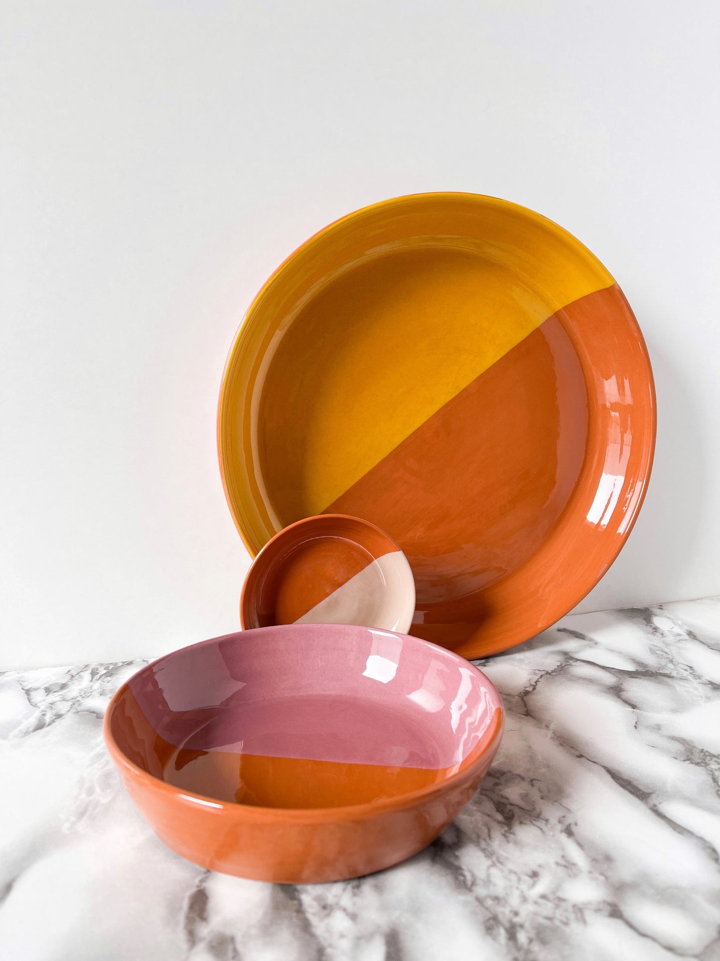 BOWL-DIPPED LARGE BOWL-YELLOW