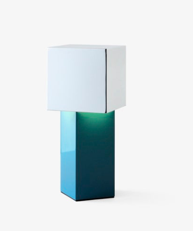 TABLE LAMP-PIVOT PORTABLE ATD7-BLUE SILVER