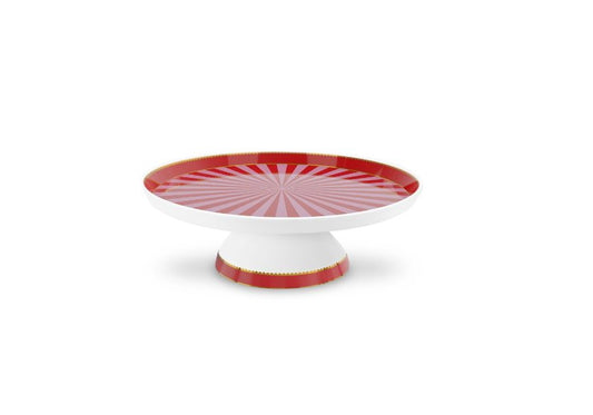 CAKE STAND-MINI-LOVE BIRDS-RED