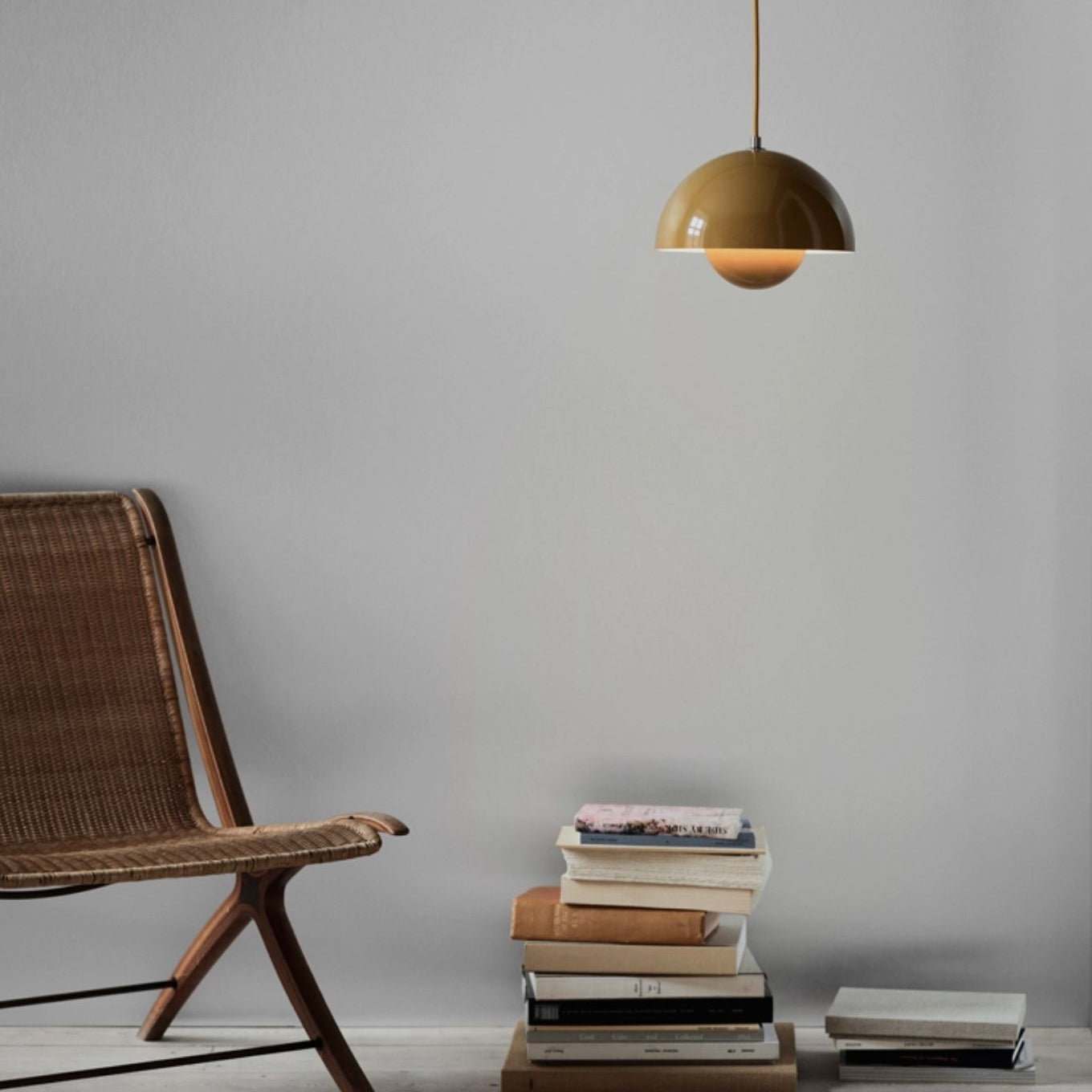 PENDANT-FLOWERPOT VP1-MUSTARD