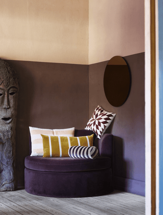 Nova 50x50cm velvet cushion-dark blue