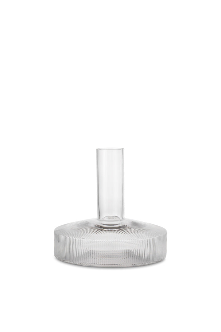 CARAFE-RIPPLE WINE CARAFE-CLEAR