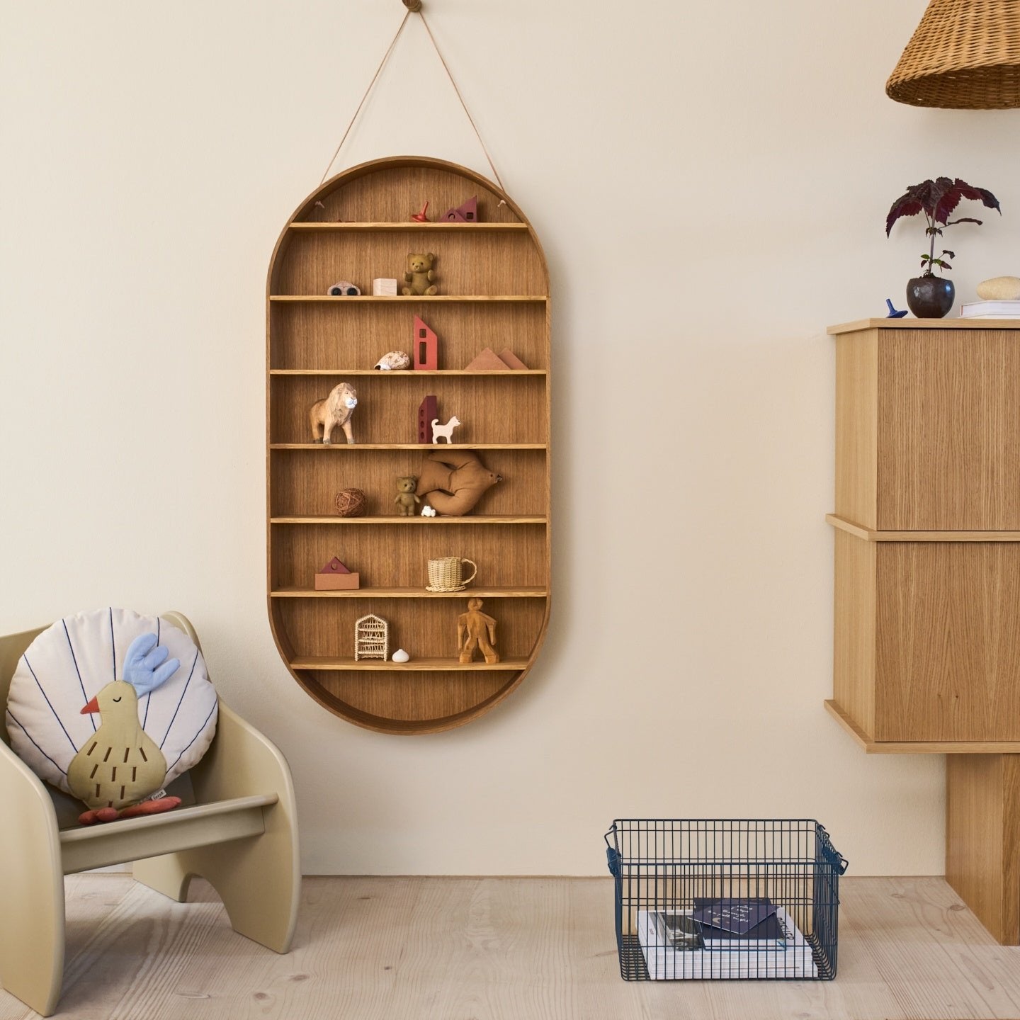 BASKET-CALA STACKABLE BASKETS-SET OF 2-DARK BLUE