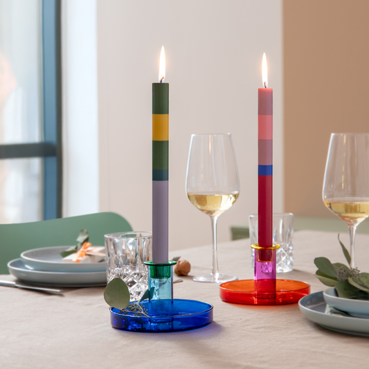 CANDLE HOLDER-LUCY RED