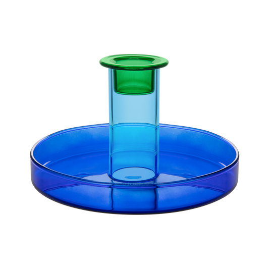CANDLE HOLDER-LUCY BLUE