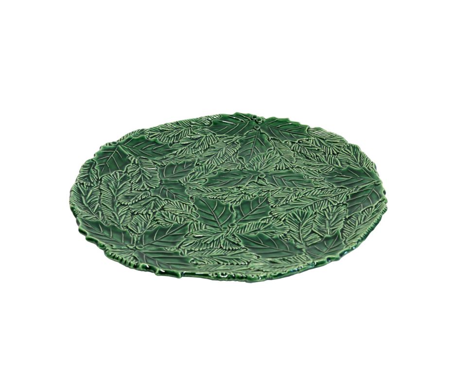 CHRISTMAS PLATTER-NATALE HOLLY ROUND