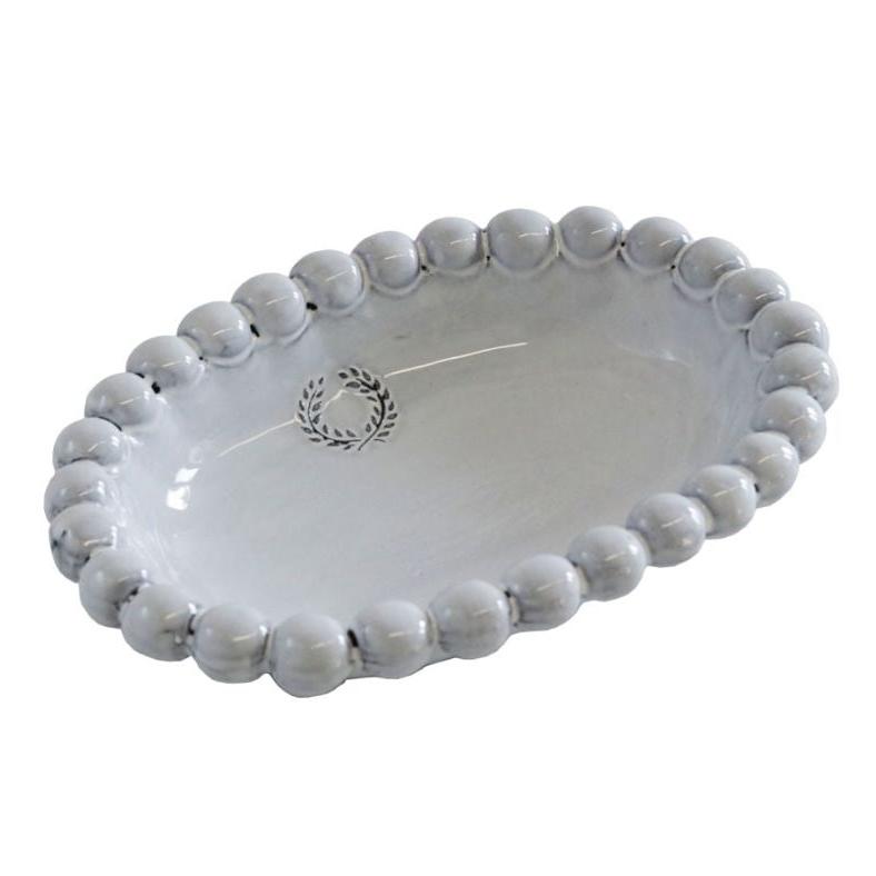 BOWL-COLLANA PERLA OVAL-WHITE