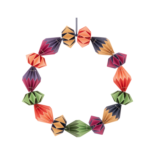 CHRISTMAS ORNAMENTS-PAPER WREATH GRACE