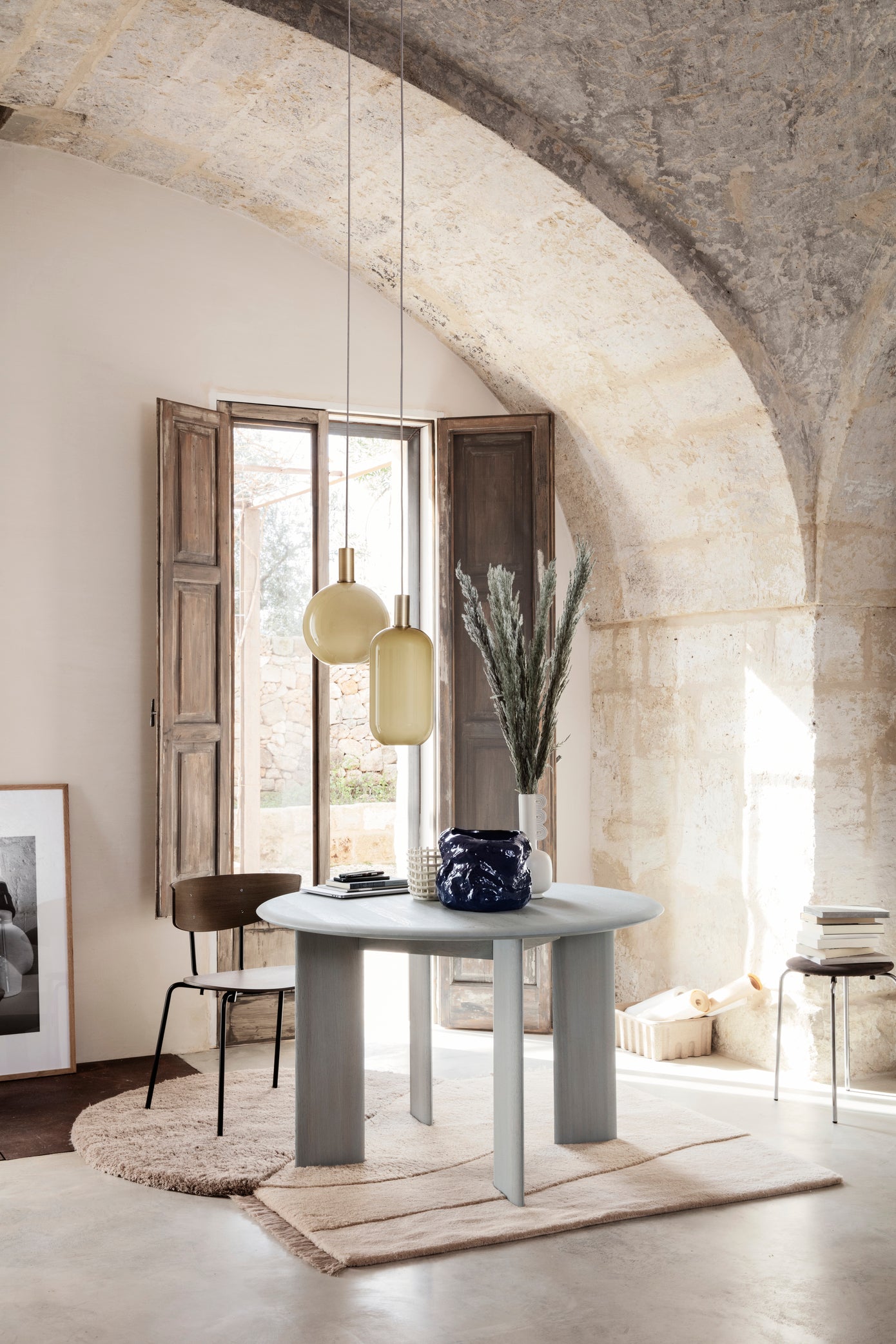 LAMP SHADE-OPAL-TALL-SOUTHERN MOSS