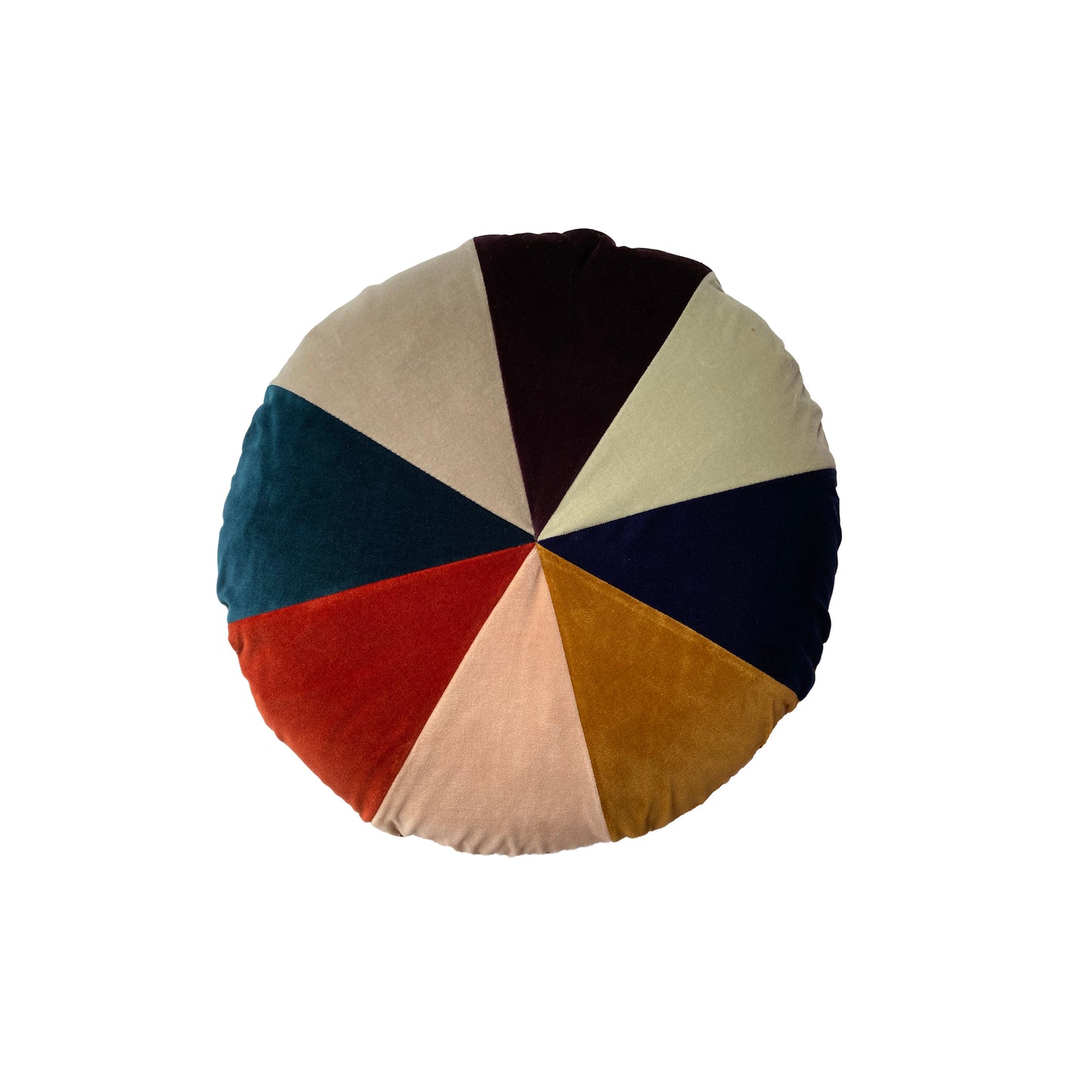 LAURA ROUND VELVET CUSHION 50 CM MULTI-4