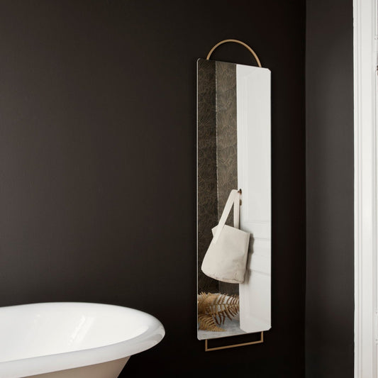 MIRROR-ADORN MIRROR FULL SIZE-BRASS