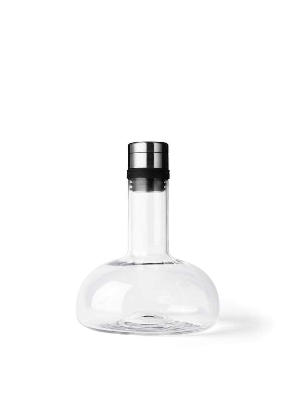 WINE BREATHER-CLEAR-STEEL