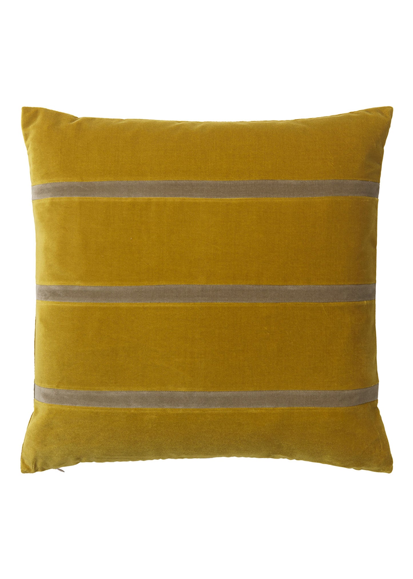 GEMMA CUSHION 50X50 GOLDEN OLIVE+ TAUPE VELVET