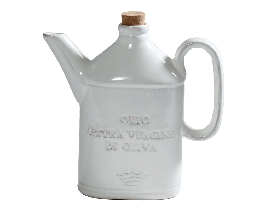 OLIVE OIL CRUET-OSTERIA SQUARE-BIANCO