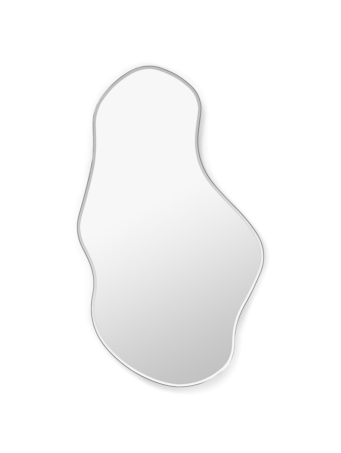 POND MIRROR-LARGE-DARK CHROME