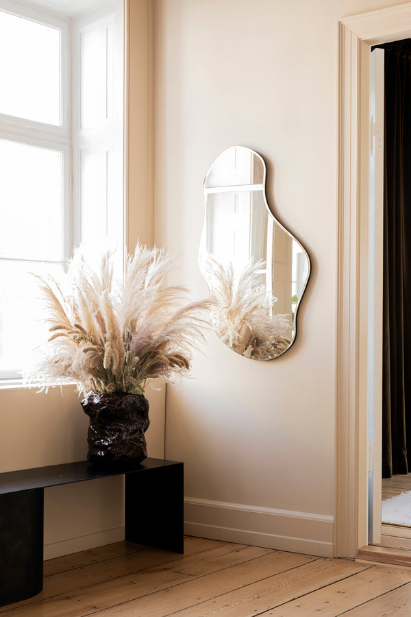 POND MIRROR-LARGE-DARK CHROME