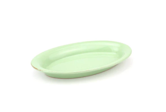 TAVOLOZZA-PLATTER-SMALL OVAL 26X15 CM-PISTACCHIO
