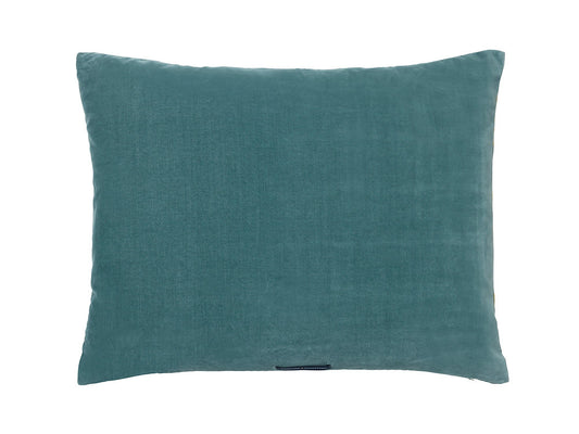 CUSHION-ZARAH 50X70CM VELVET-CARAMEL/PALE BLUE