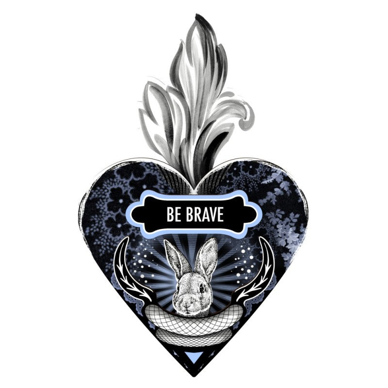 MIHO-DECORATIVE HEART-BE BRAVE