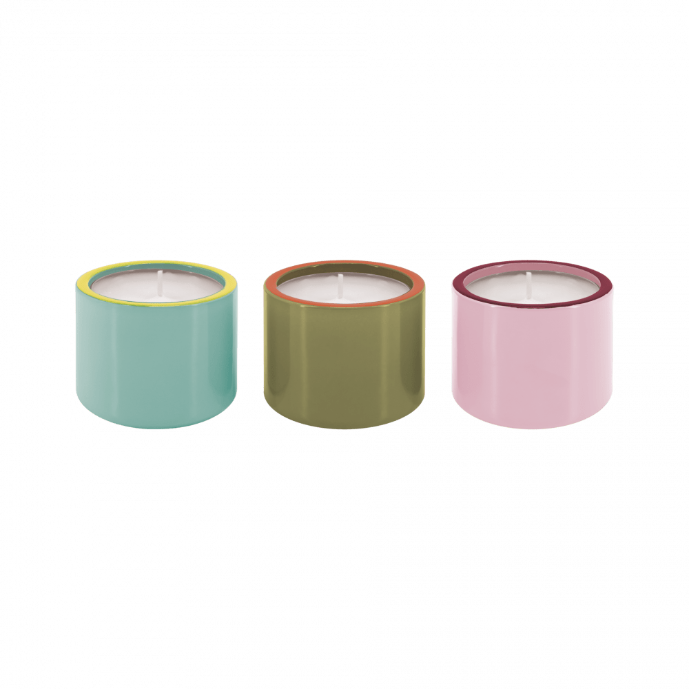 CANDLEHOLDERS-GLASS LIGHTS N.3-SET OF 3