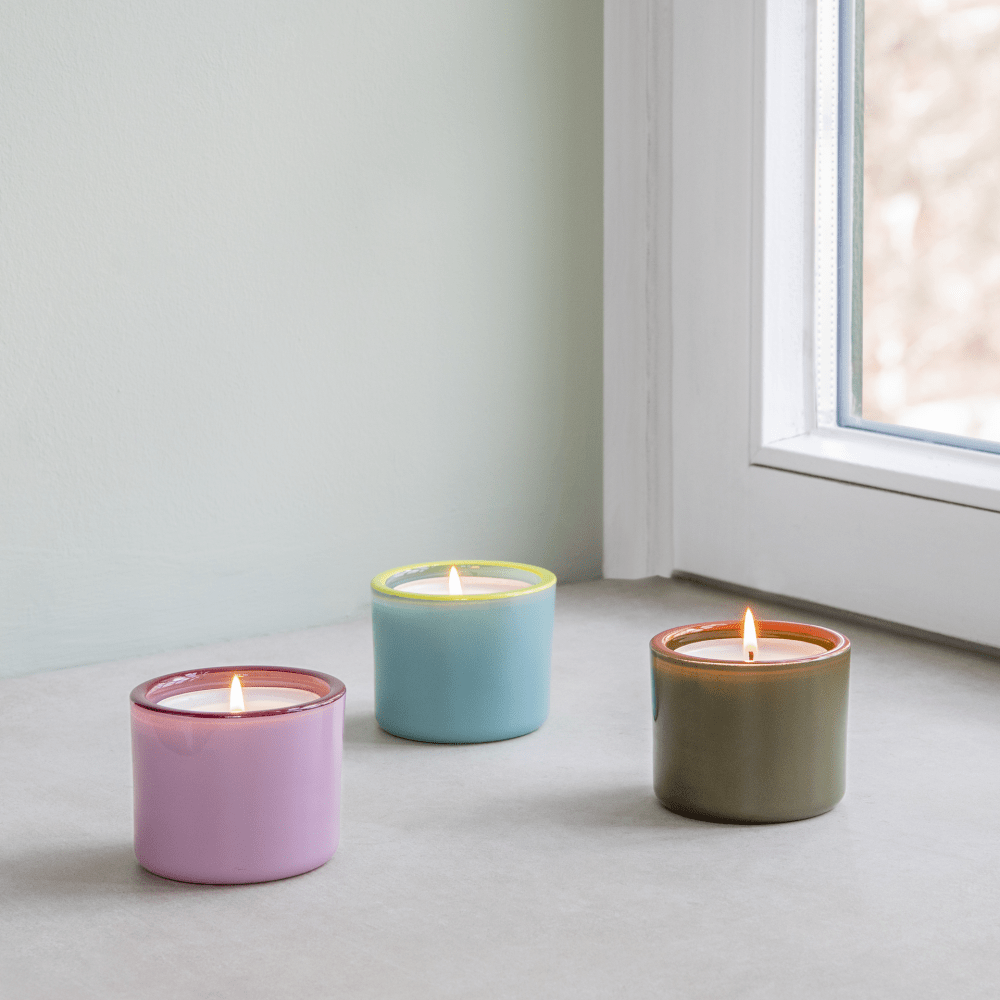 CANDLEHOLDERS-GLASS LIGHTS N.3-SET OF 3