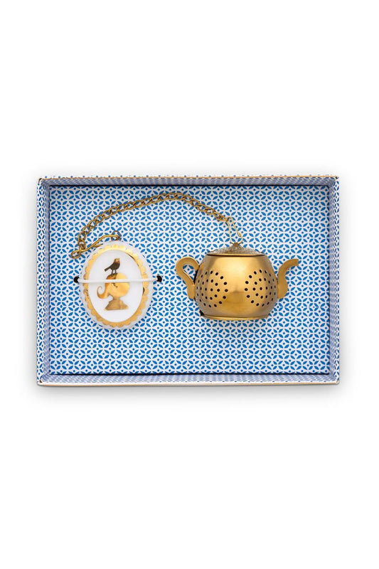 TEA INFUSER-MEDALLION ROYAL WHITE