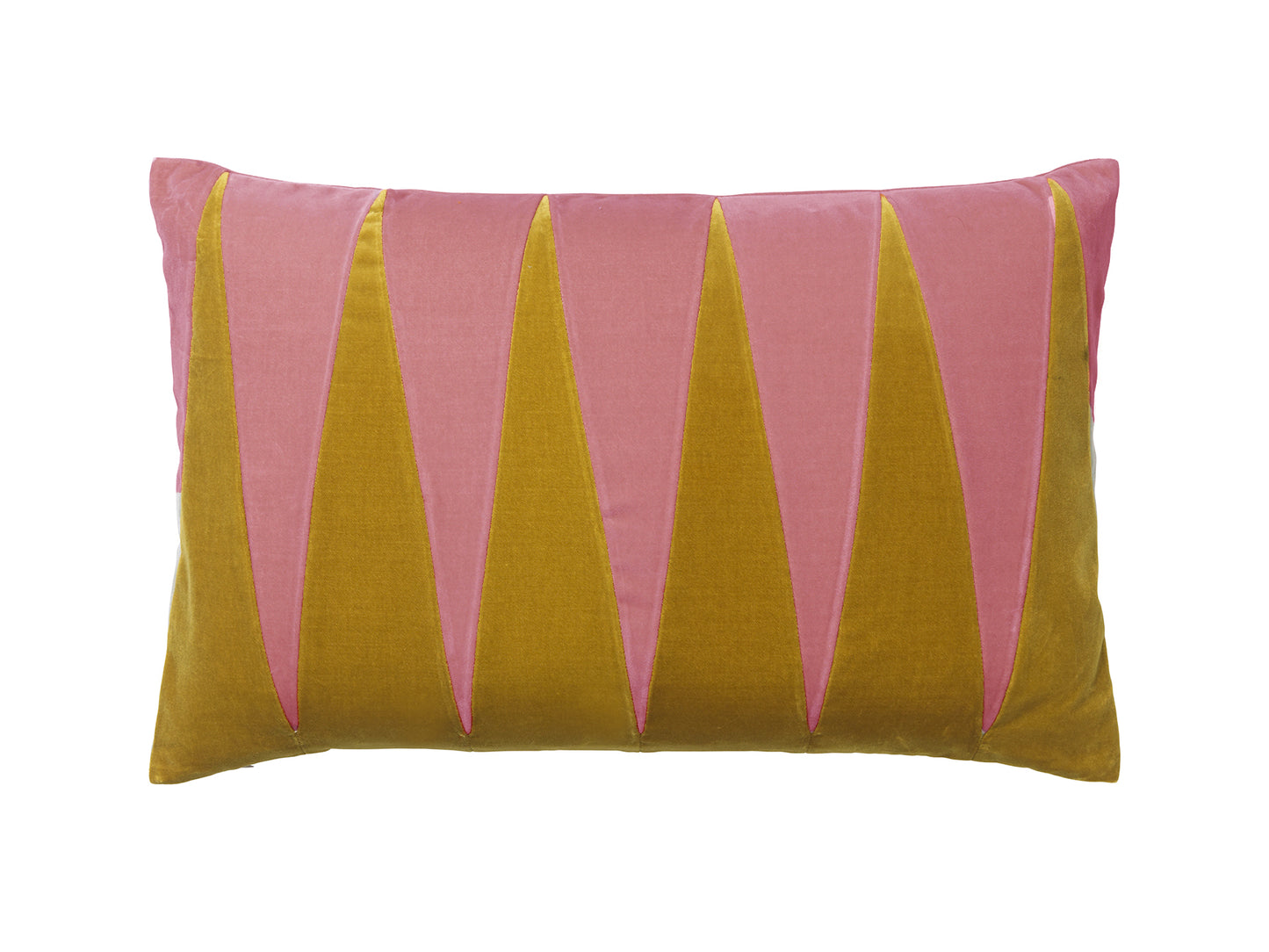 CUSHION-PAULA 40X60CM VELVET-GOLDEN OLIVE/BLASH