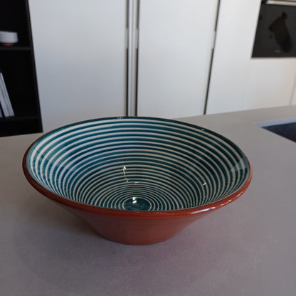 BOWL-CLASSIC LARGE SALAD BOWL-TEAL