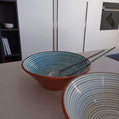 BOWL-CLASSIC LARGE SALAD BOWL-TEAL