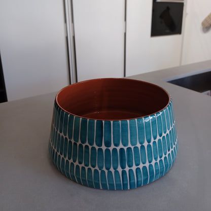 BOWL-DASH LARGE TAPERED BOWL-TEAL
