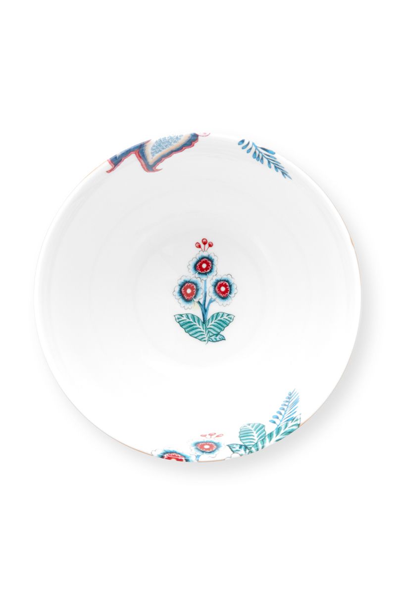 BOWL-FLOWER FESTIVAL DIAM.15-LIGHT BLUE