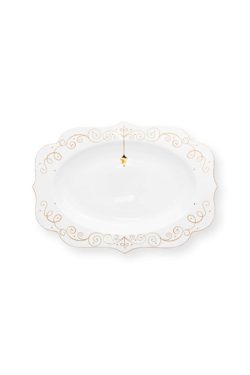 PLATTER-ROYAL WINTER WHITE-OVAL