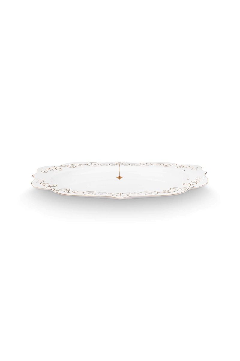 PLATTER-ROYAL WINTER WHITE-OVAL