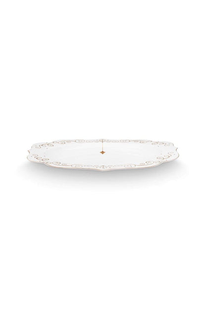 PLATTER-ROYAL WINTER WHITE-OVAL