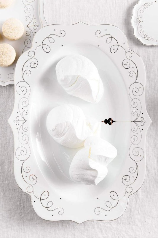 PLATTER-ROYAL WINTER WHITE-OVAL