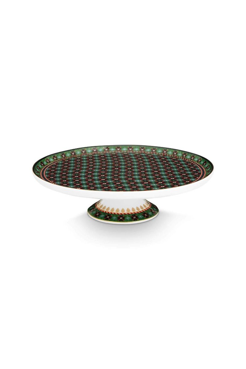 CAKE STAND-MINI CLOVER-GREEN