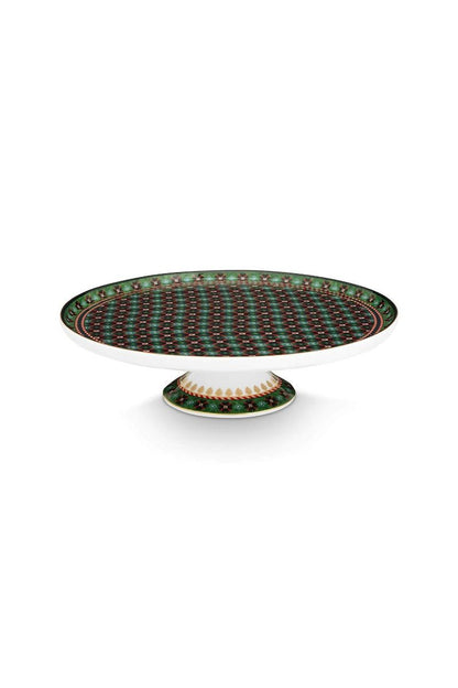 CAKE STAND-MINI CLOVER-GREEN