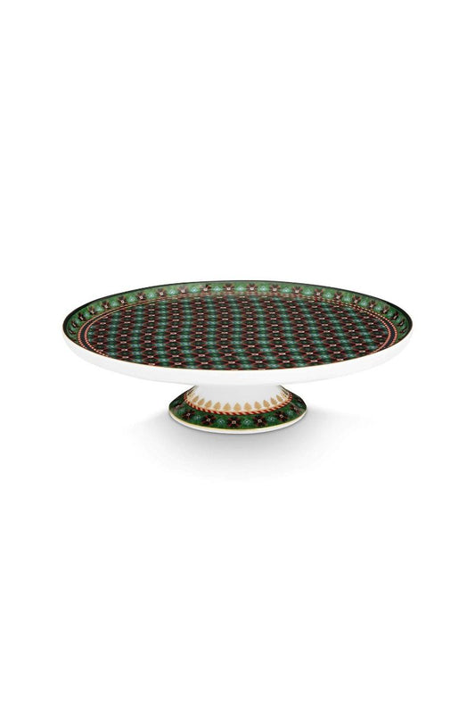 CAKE STAND-MINI CLOVER-GREEN
