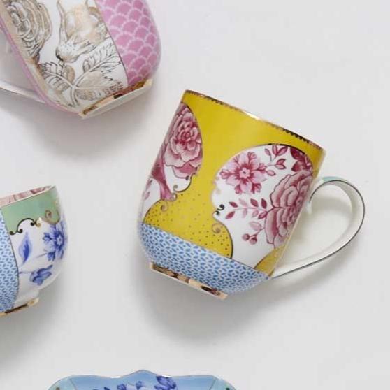 MUG-ROYAL MULTI YELLOW-LARGE